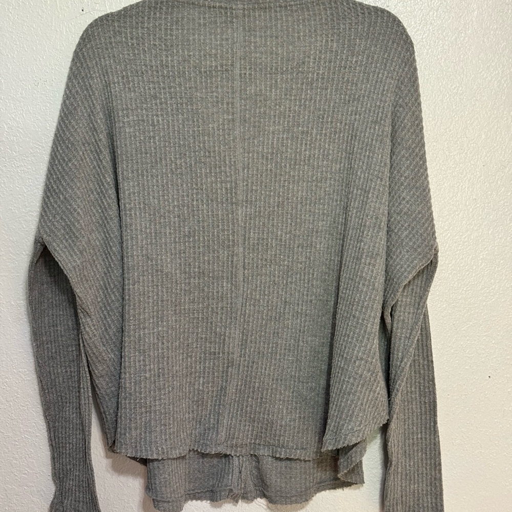 Urban Outfitters Out From Under oversized waffle knit thermal size small grey - Picture 3 of 9
